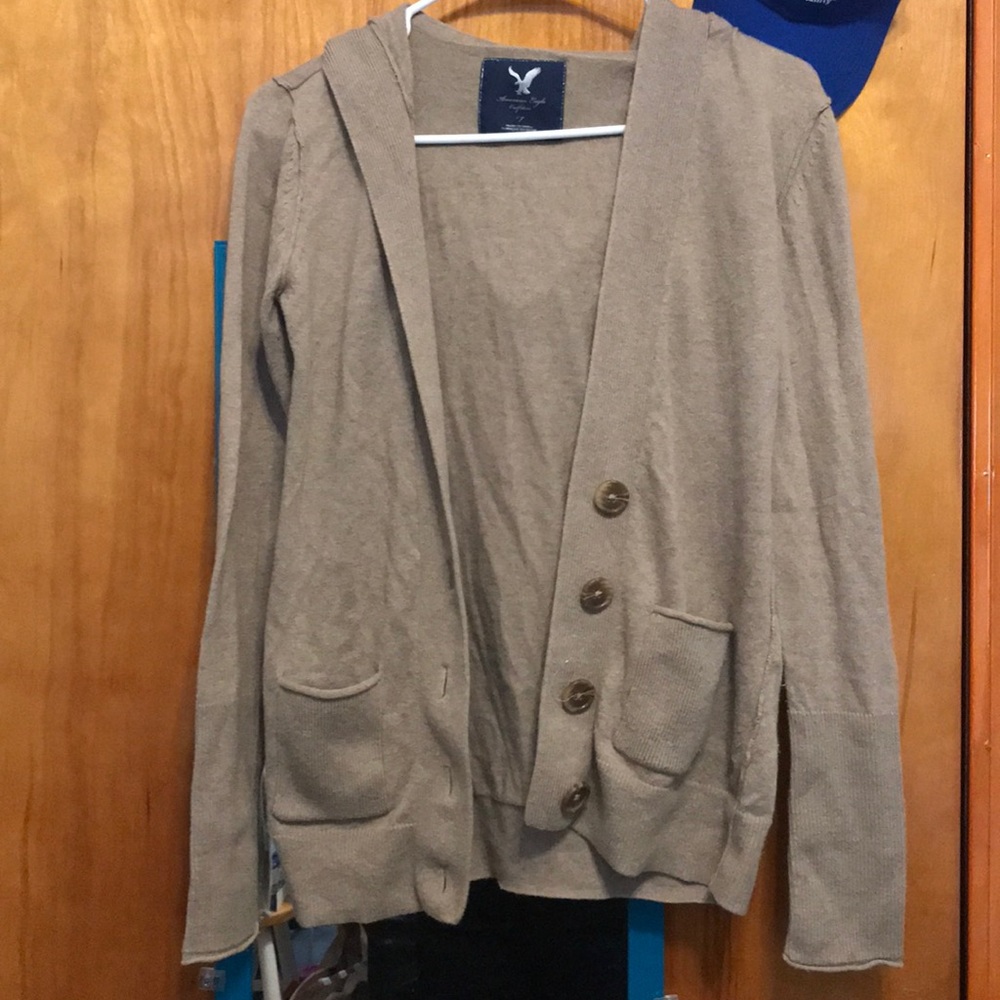 American Eagle Cardigan with Hood